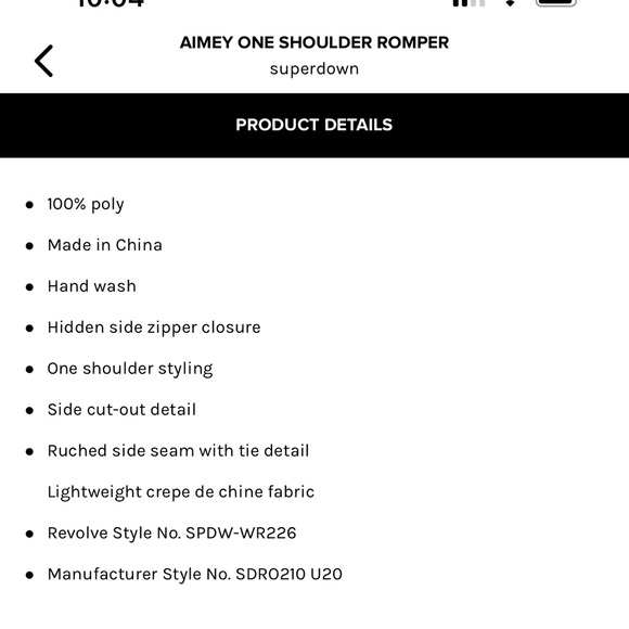 Superdown Aimey one shoulder hot pink romper NWT - Picture 5 of 11